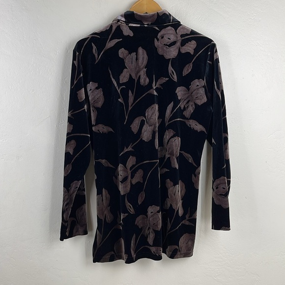 Linda leal jondel velvet top black top long sleeve - Picture 9 of 9